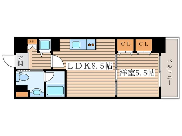 プラウランド堀田の物件間取画像